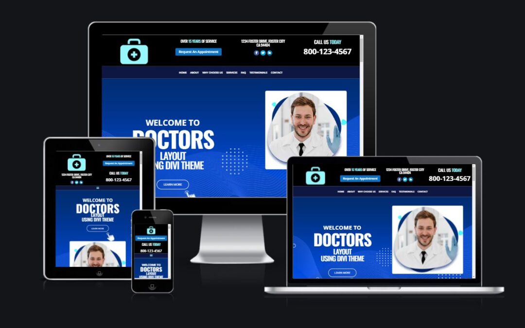 DIVI Layout for Doctors and Medical Professionals